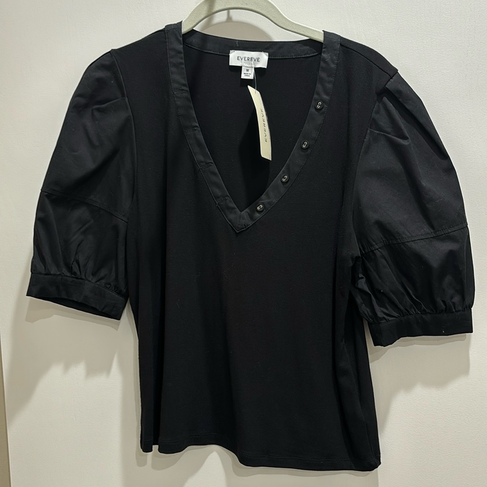 Evereve Penelope Poplin Top Size (Medium) NWT